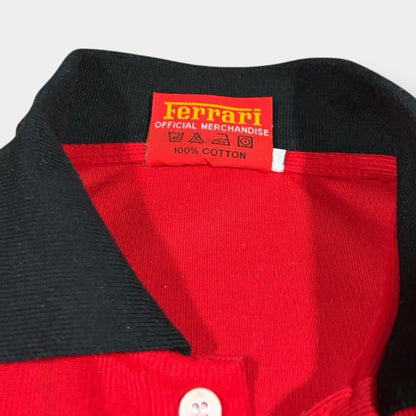 FERRARI x MICHAEL SCHUMACHER | 1990s VINTAGE POLO SHIRT (L)