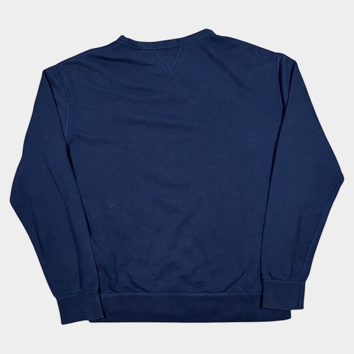 THE YRDSALE navy blue crewneck sweatshirt with a teddy bear graphic. Size M.