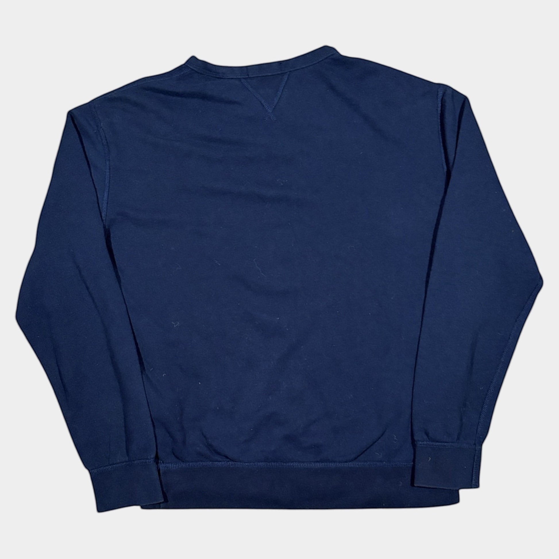 THE YRDSALE navy blue crewneck sweatshirt with a teddy bear graphic. Size M.